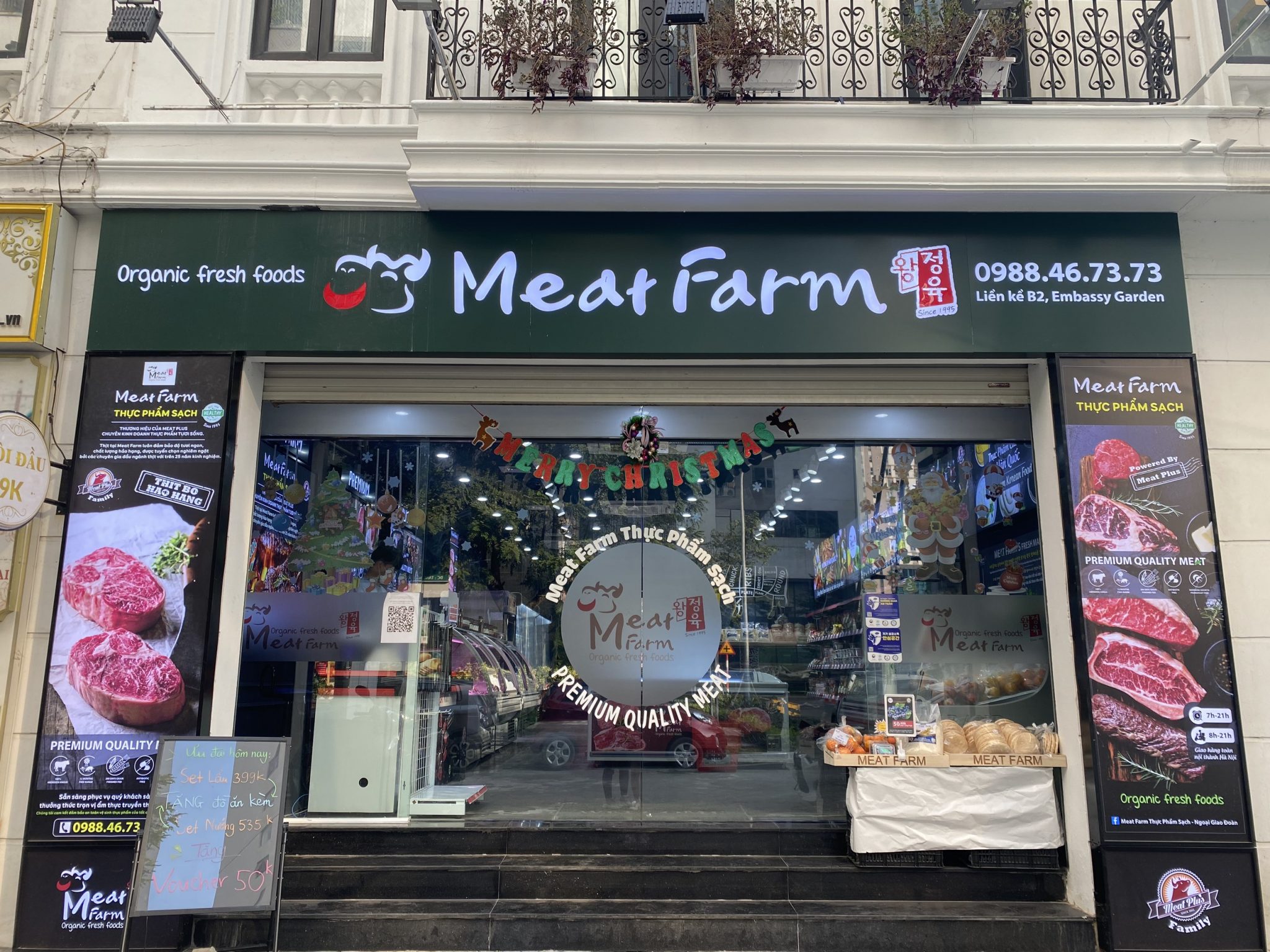 Không gian Meat Farm Ngoại Giao Đoàn "thiên đường" thực phẩm sạch