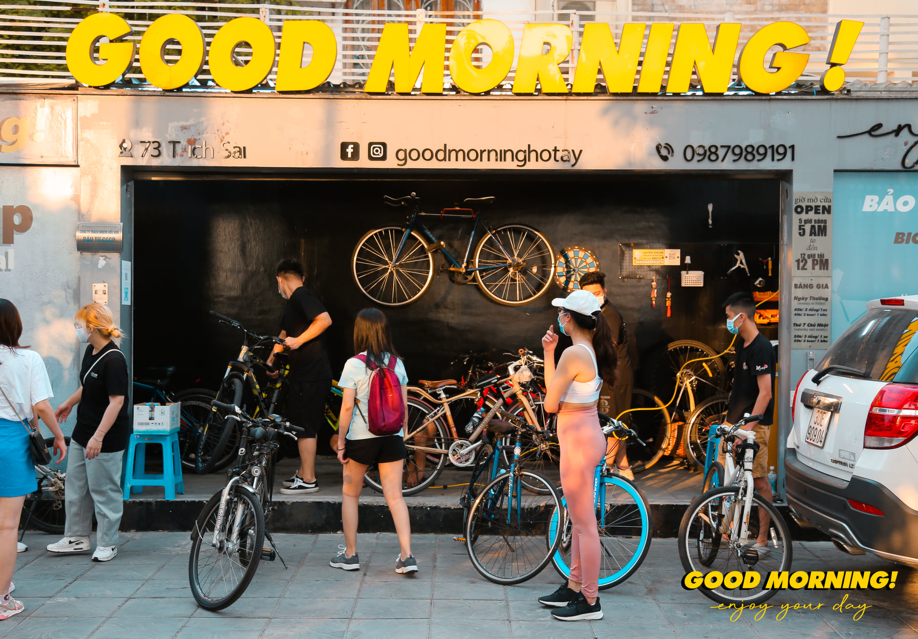 Good morning là một địa chỉ thuê xe đạp đáng tham khảo
