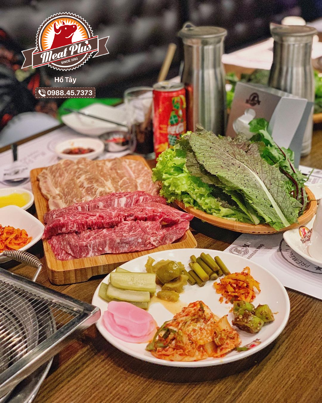 Thịt nướng Hàn Quốc và đồ ăn kèm